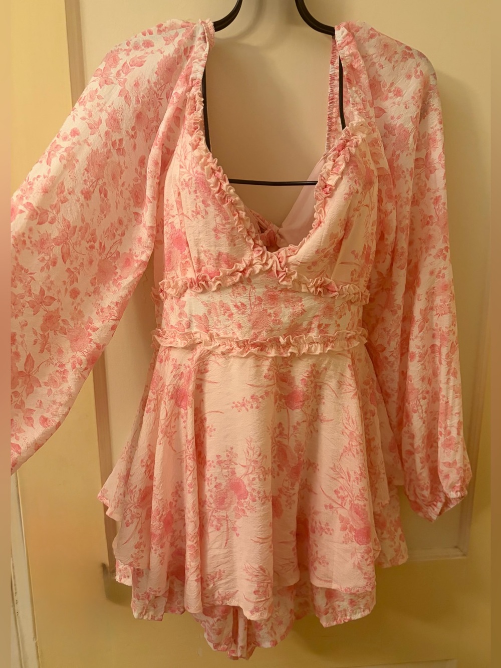Altar'd State Pink Floral Romper - Picture 5 of 12